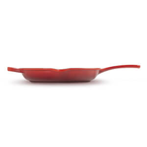 Le Creuset Signature Cerise Cast Iron Skillet with Metal Handle 26cm